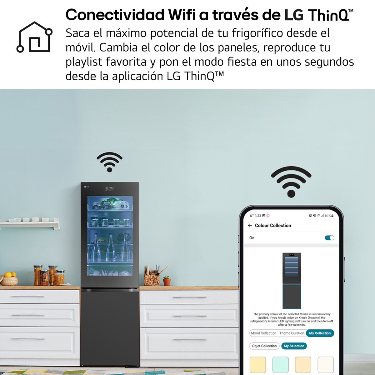 Frigorífico Combinado LG GBG7190CEV No Frost, Instaview e DoorCooling e de 186 cm - Black Steel Aço preto-14