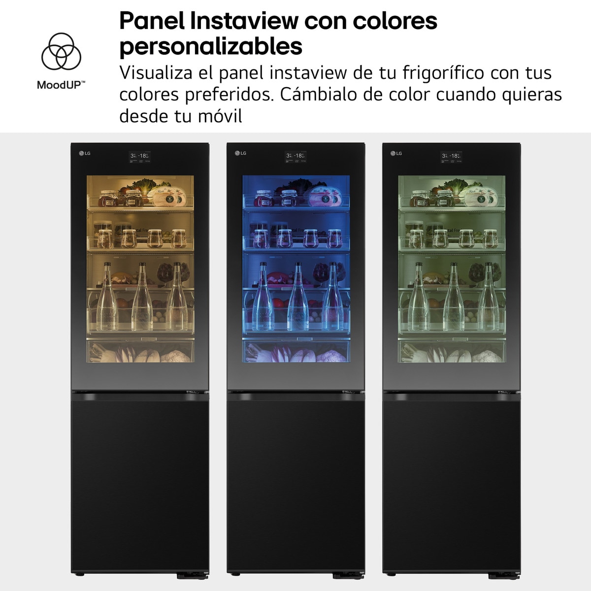 Frigorífico Combinado LG GBG7190CEV No Frost, Instaview e DoorCooling e de 186 cm - Black Steel Aço preto-8