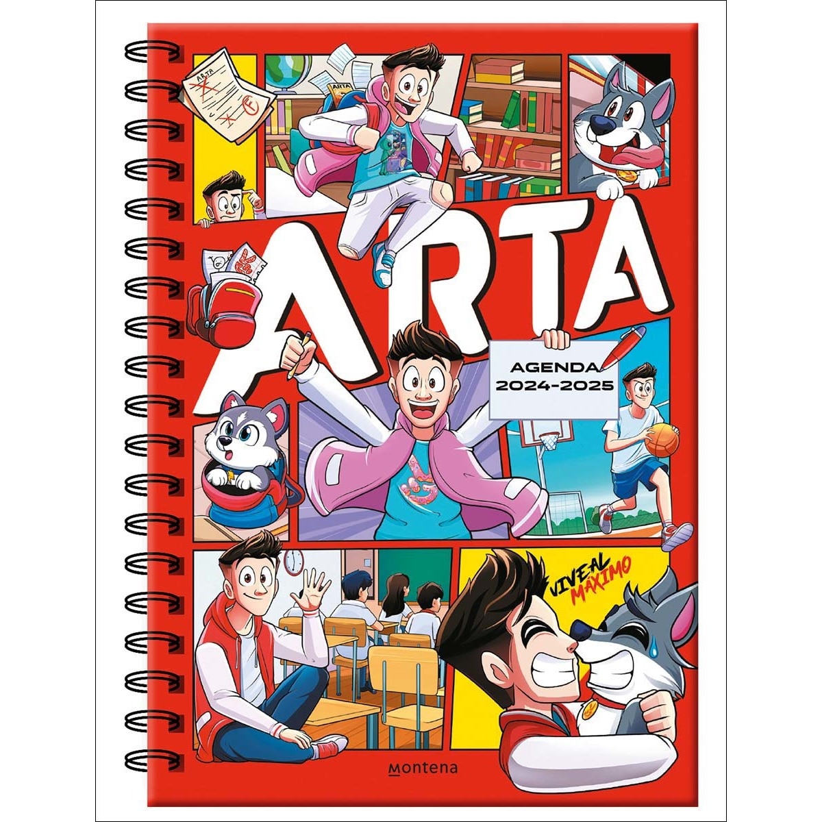 Imagem 0 de Arta Game - Agenda escolar 2024-2025: Con pasatiempos para niños y niñas (Capa dura)