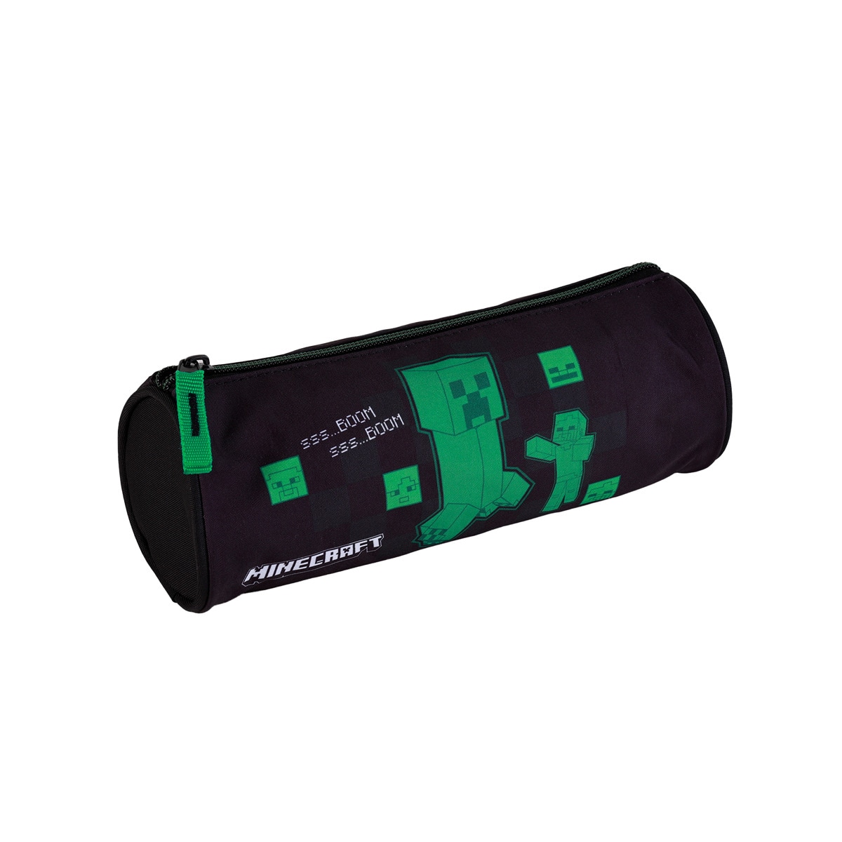 Imagen 0 de Portatodo redondo Minecraft Creeper Toybags negro