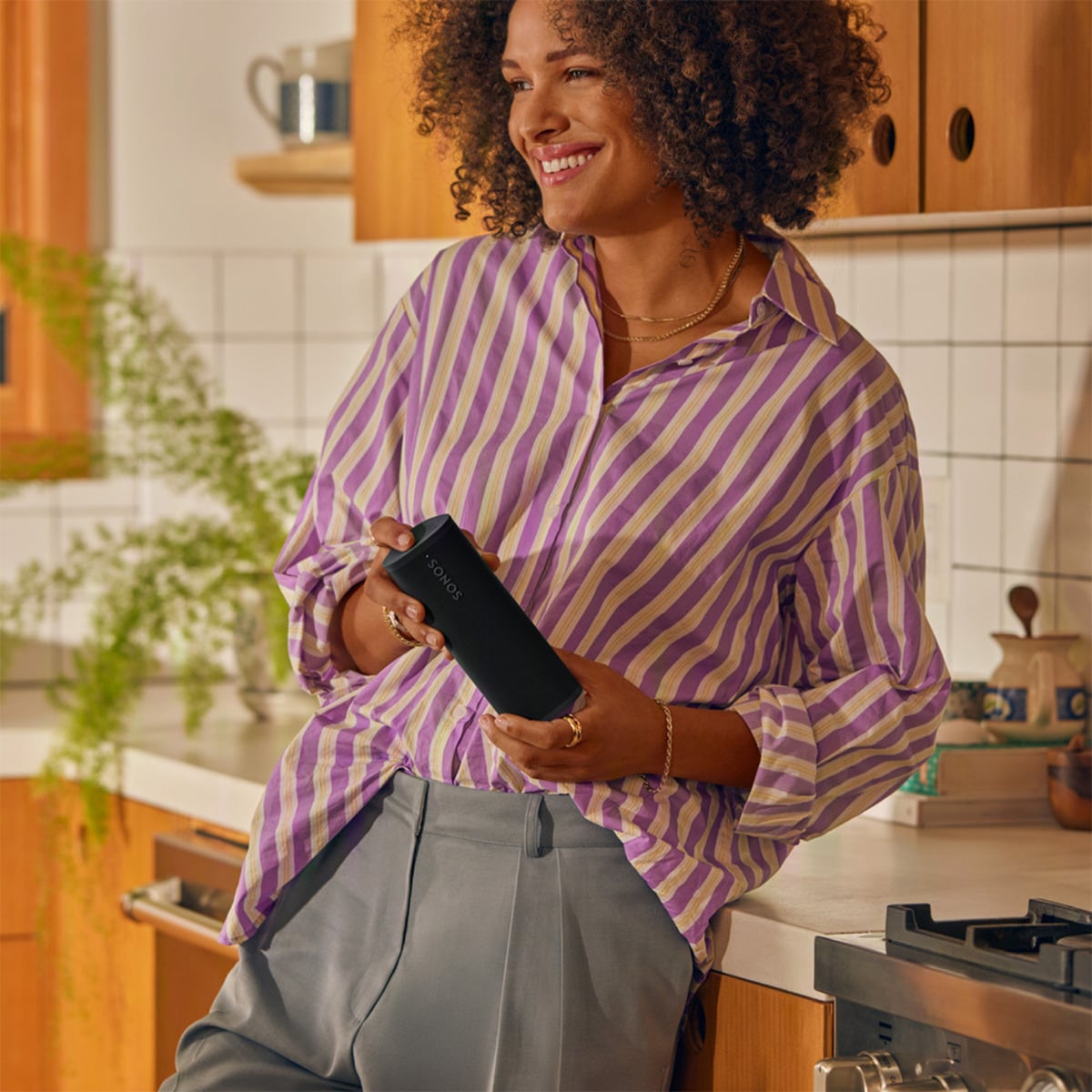 Coluna Portátil Inteligente Sonos Roam 2 - Preto Preto-8