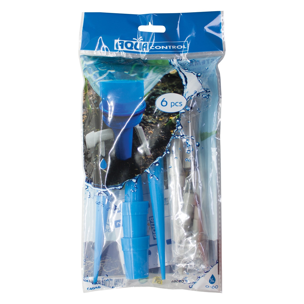 Pack 6 Conos de Riego por Goteo Regulables Azul-10