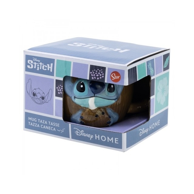 Caneca 3D Stitch Coconut Lilo e Stitch Disney 3