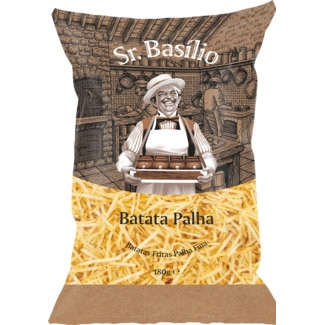 Batatas Fritas Palha Fina 180 g - Sr. Basílio