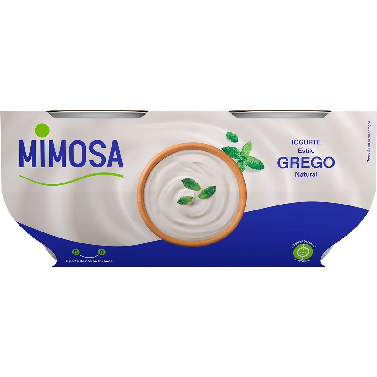 Iogurte Grego Natural Pack 4 embalagem 110 g