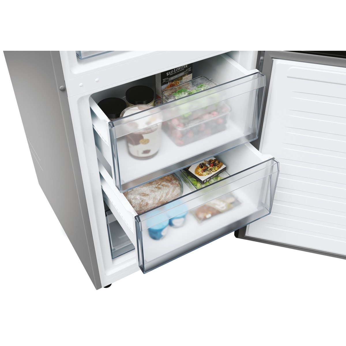 Frigorífico combi Candy Total No Frost Circle+ 2m de alto Fresco - CNCQ2T620EX Inox-10