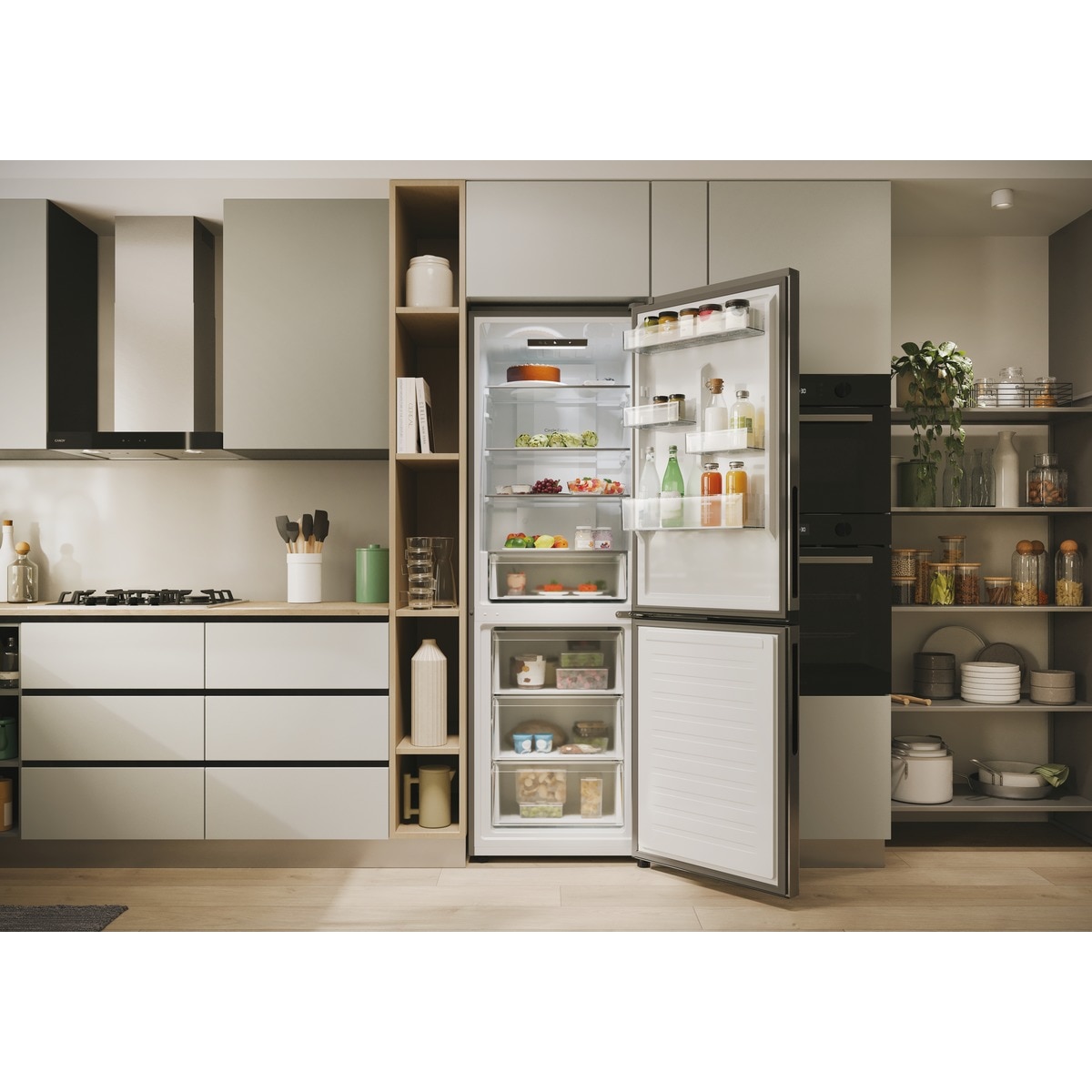 Frigorífico Combinado Candy CNCQ2T618EX No Frost, Conteúdos Smart e de 185 cm - Inox Inox-14