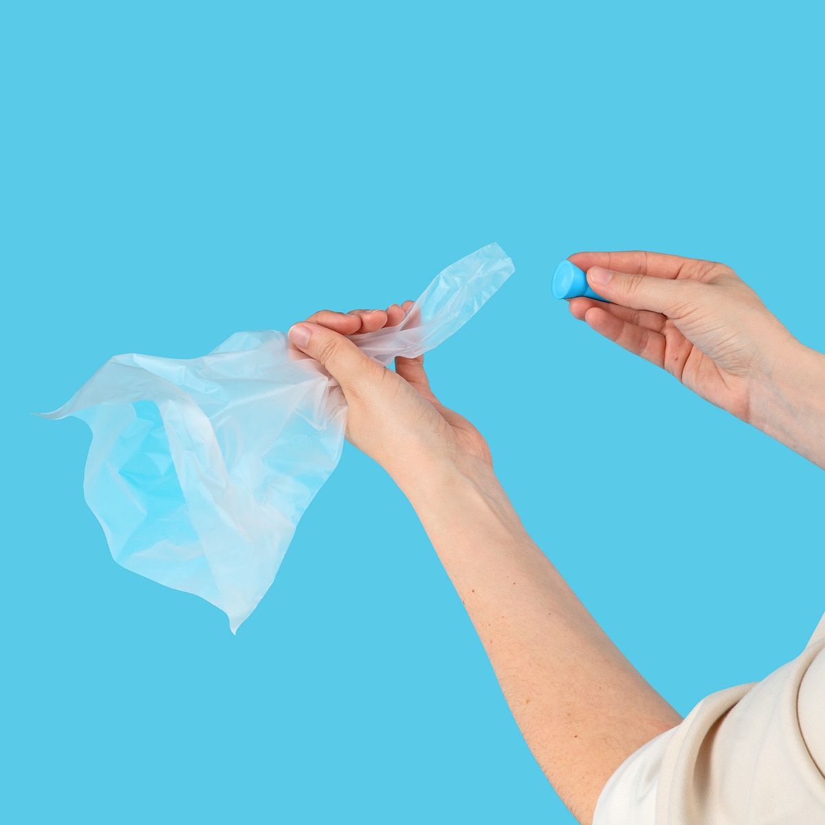 Manga pasterlera con 3 boquillas Tasty Blanco-5