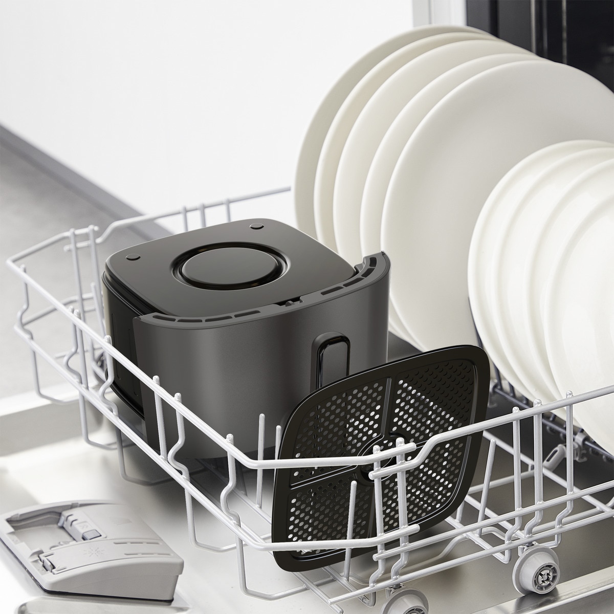 Freidora de Aire Moulinex Easy Fry Max, 10 Programas Automáticos, 5L Gris / Carbón-11