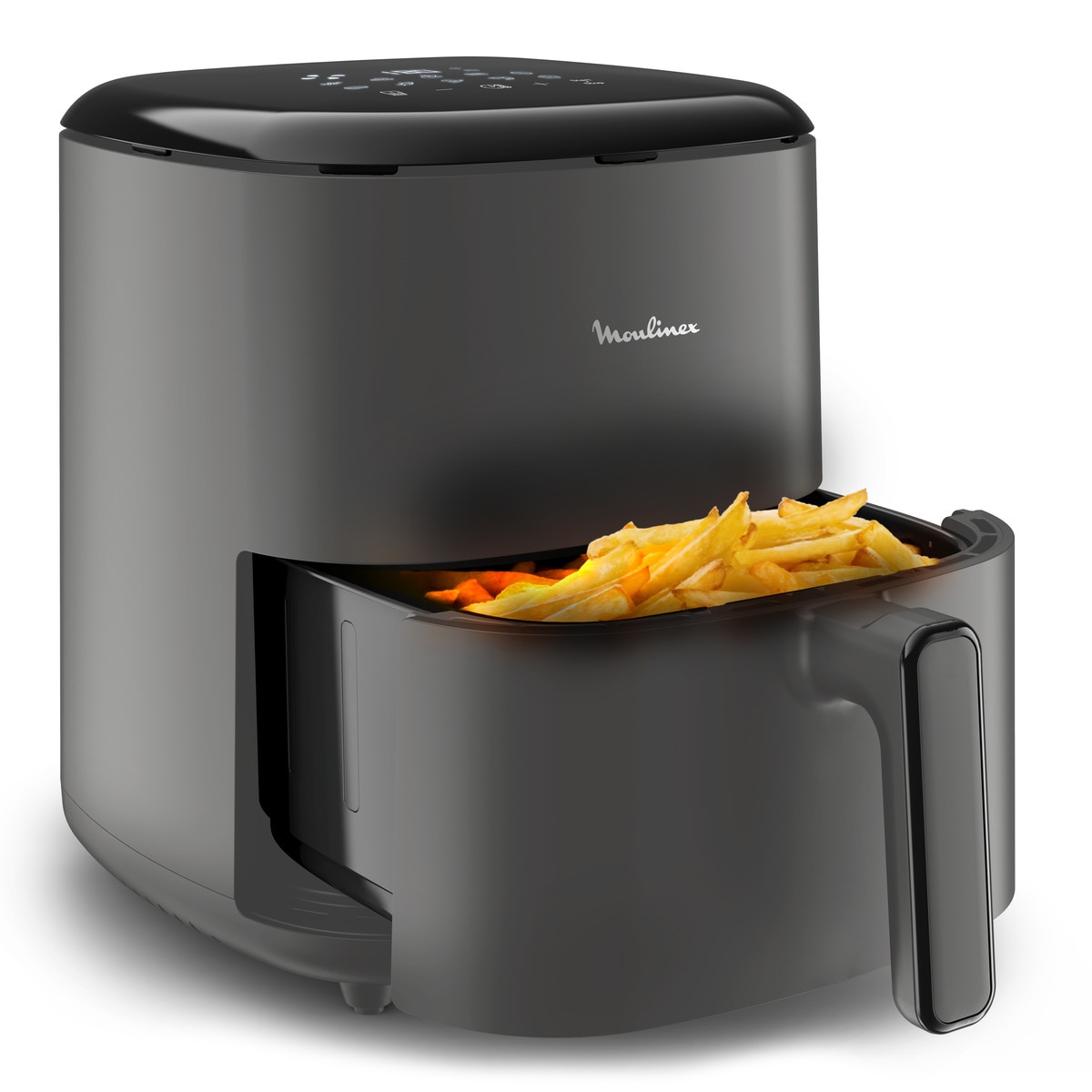 Freidora de Aire Moulinex Easy Fry Max, 10 Programas Automáticos, 5L Gris / Carbón-10