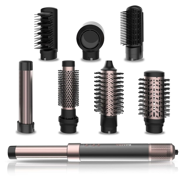 Imagen 0 de Cepillo moldeador Cecotec Bamba AirGlam Black 8 en 1