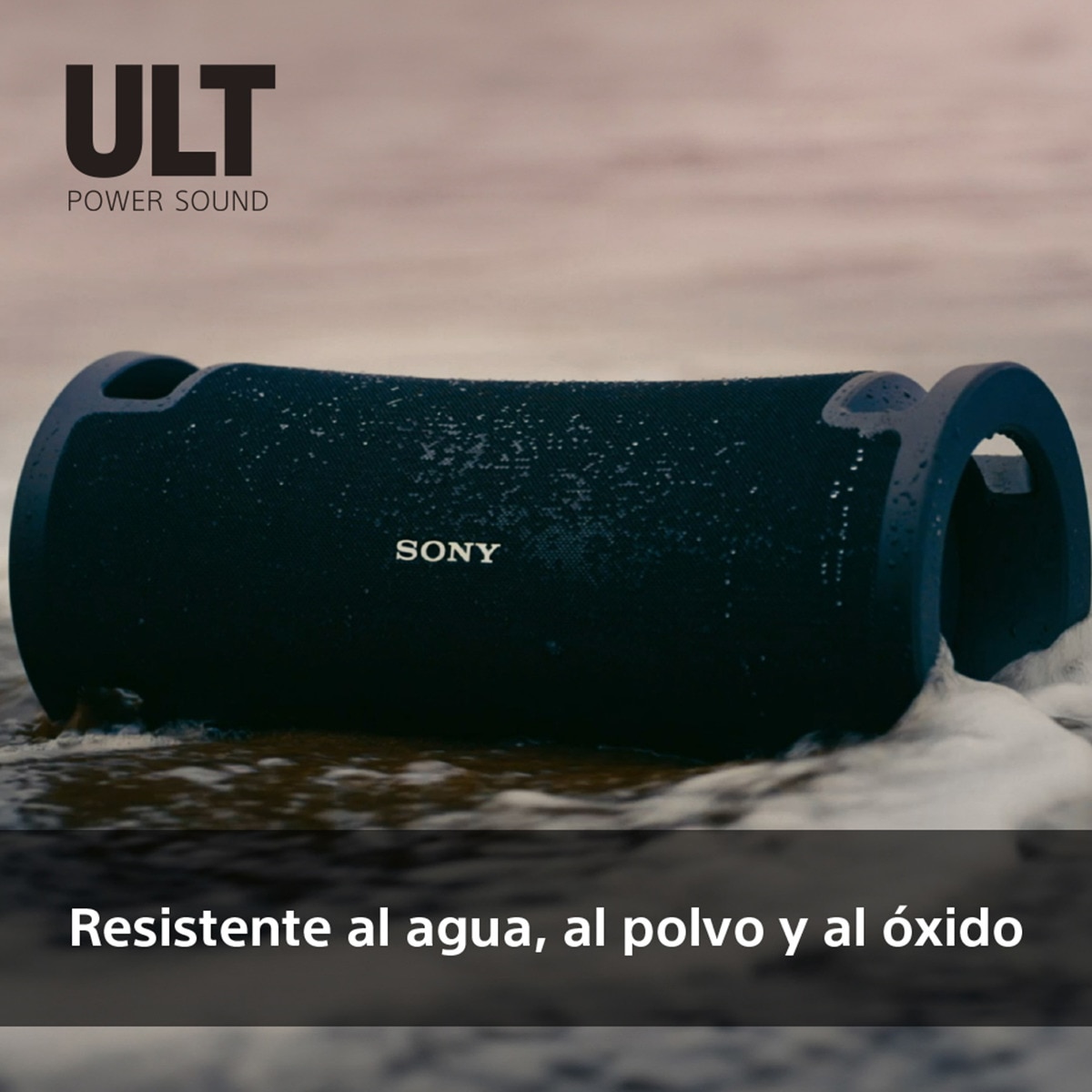 Altavoz portátil Sony ULT FIELD 7 con ULT POWER SOUND, Deep bass, 30h batería, IP67, resistente al agua, iluminación, micrófono, audio-in, negro Negro-8