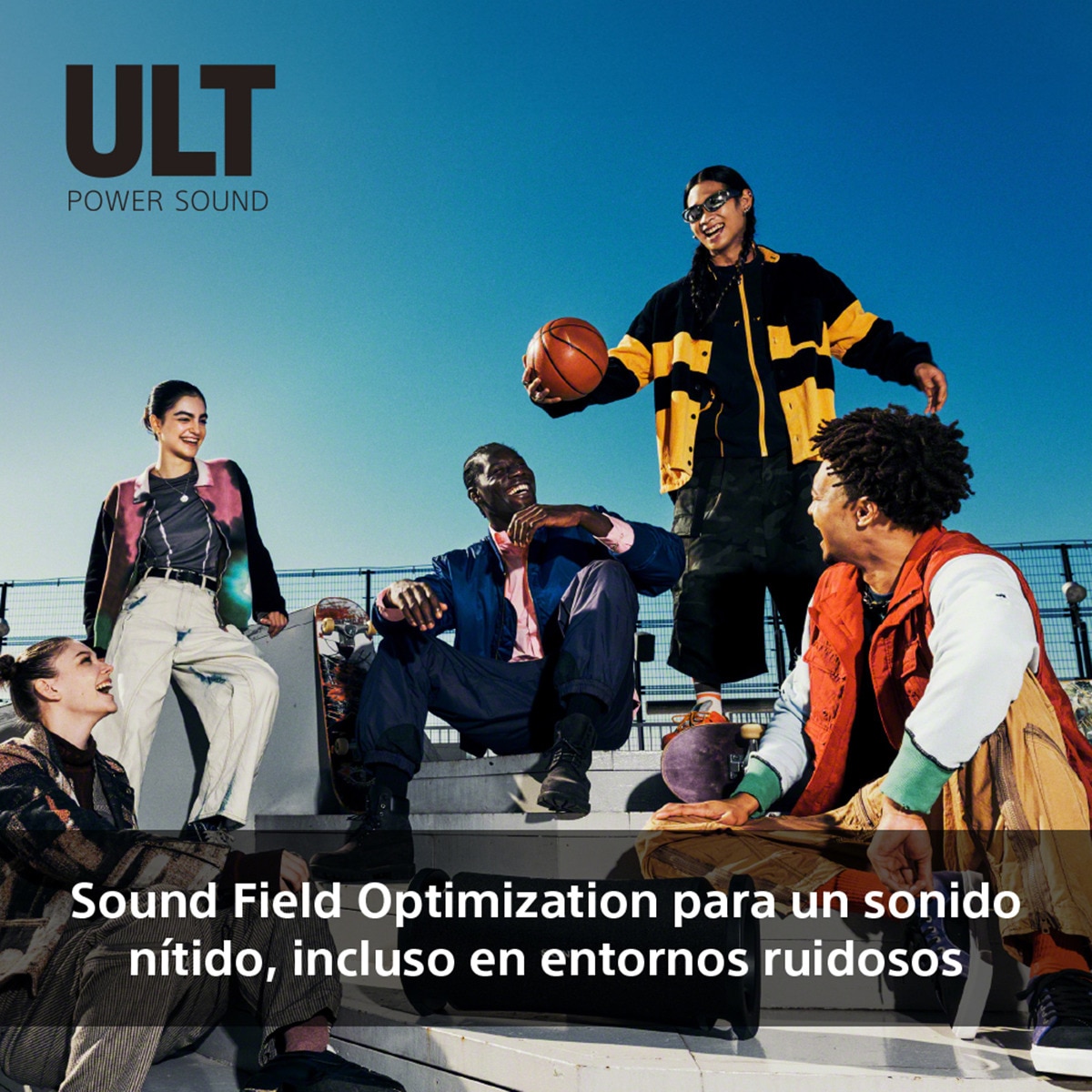 Altavoz portátil Sony ULT FIELD 7 con ULT POWER SOUND, Deep bass, 30h batería, IP67, resistente al agua, iluminación, micrófono, audio-in, negro Negro-6