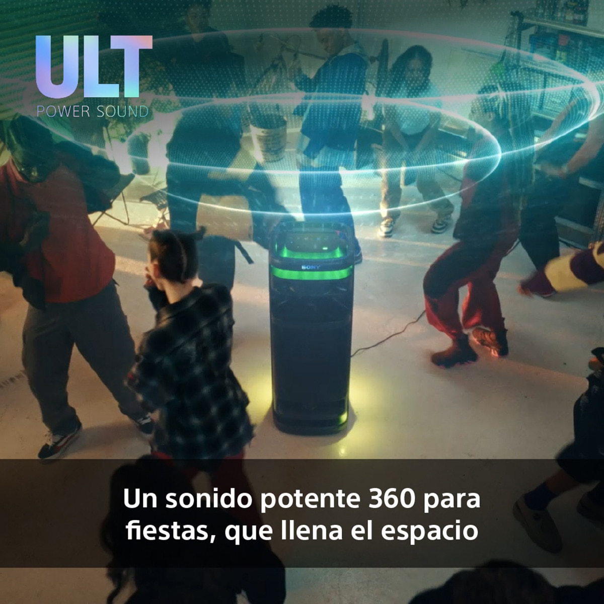 Altavoz para fiestas Sony ULT TOWER 10, ULT POWER SOUND, Deep Bass, X-Balanced, iluminación 360º, con micrófono, portátil con ruedas - negro Negro-6
