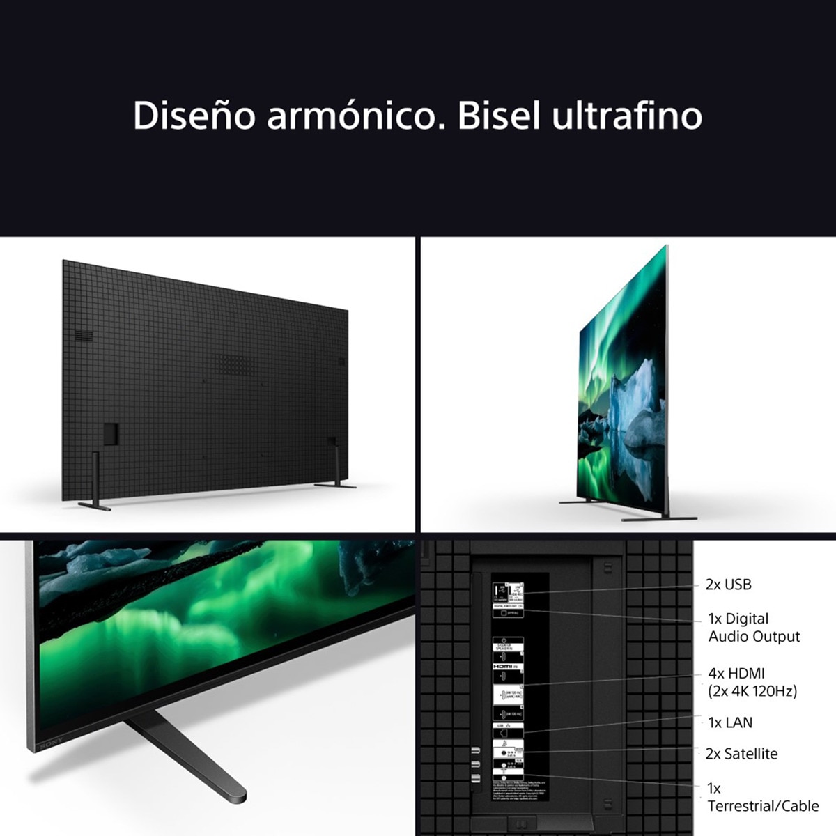 TV 55" Sony BRAVIA 8 55XR84 OLED, 4K HDR, Google TV, Smart TV, Funciones para PS5, IMAX Enhanced, Dolby Vision Atmos, Chromecast, Apple AirPlay 8