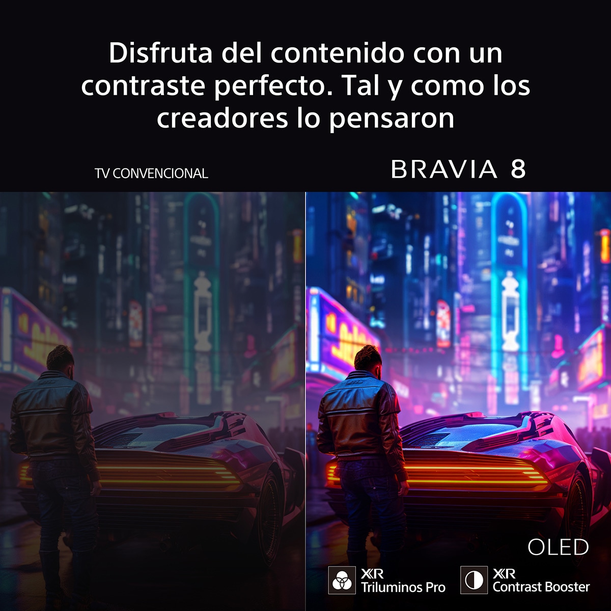 TV 55" Sony BRAVIA 8 55XR84 OLED, 4K HDR, Google TV, Smart TV, Funciones para PS5, IMAX Enhanced, Dolby Vision Atmos, Chromecast, Apple AirPlay 4