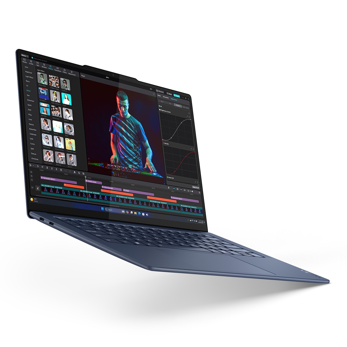 Portátil Lenovo Yoga Slim 7x Copilot+PC, Snapdragon X Elite X1E-78-100, 32GB, 1TB SSD, 14,5" OLED, W11 Azul cósmico-2