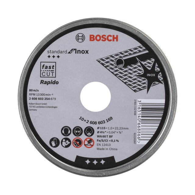 Imagen 0 de Disco estándar Ø 115 mm (x10)