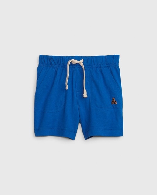 Imagen 0 de Short de punto de bebé de niño con cordón en la cintura