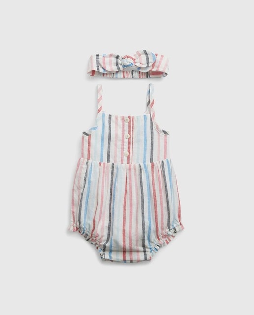 Imagen 0 de Pelele de bebé niña de y tirantes