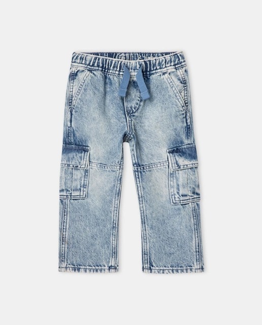 Imagen 0 de Pantalón vaquero de niño con bolsillos y goma