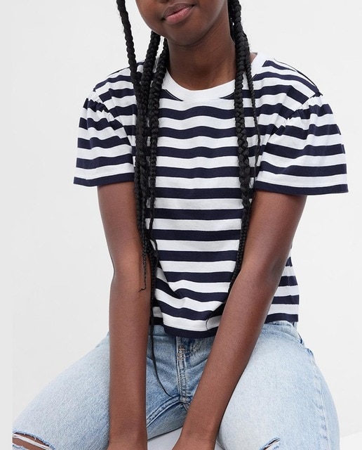 Imagen 0 de Camiseta de niña manga corta cuello redondo