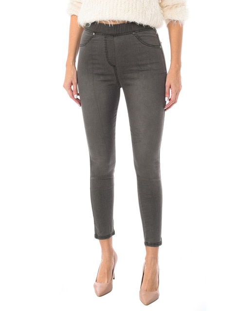 Imagen 0 de Legging estilo pantalón tejano largo de tejido elástico mujer