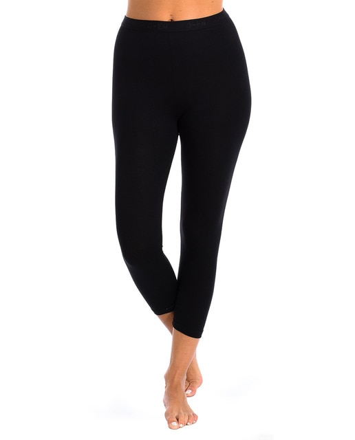 Imagen 0 de Leggins de tiro bajo bamboo con ribetes en los contornos mujer