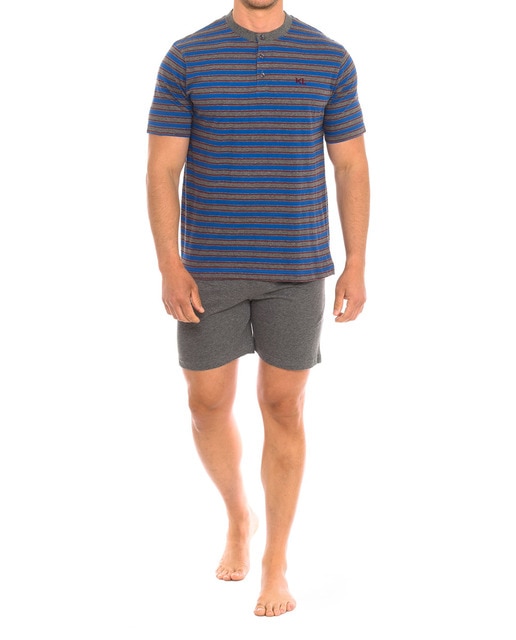 Imagen 0 de Pijama caballero verano manga corta rayas