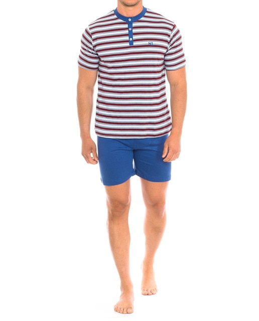 Imagen 0 de Pijama caballero verano manga corta rayas