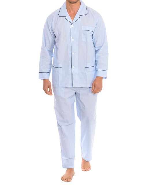 Imagen 0 de Pijama de camisa manga larga hombre