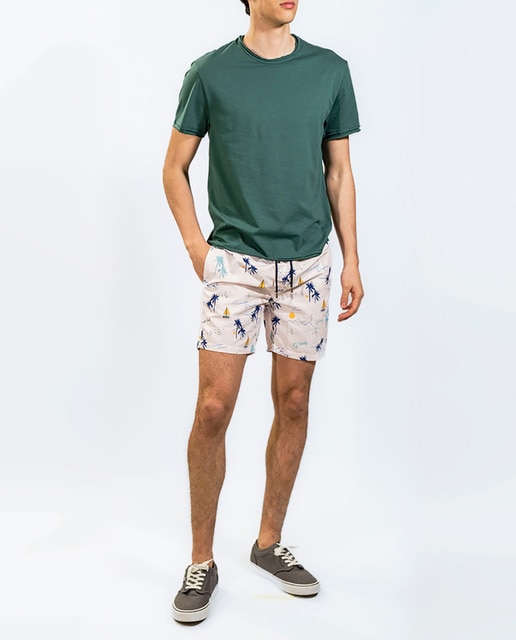 Imagen 0 de Bañador estampado veleros y palmeras