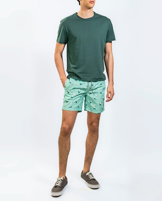 Imagen 0 de Bañador estampado gaviotas y su sombra