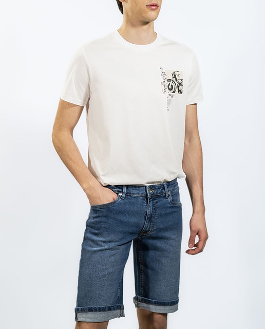 Imagen 0 de Bermuda vaquera stretch