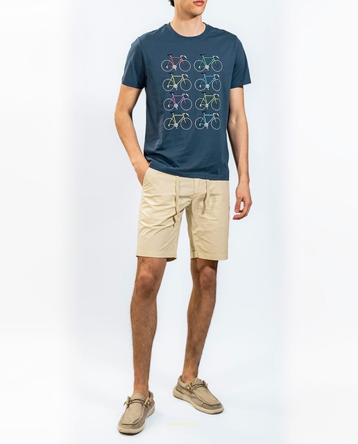 Imagen 0 de Camiseta algodón manga corta estampado frontal