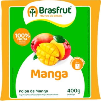 Polpa de Manga Congelada embalagem 400 g - Brasfrut