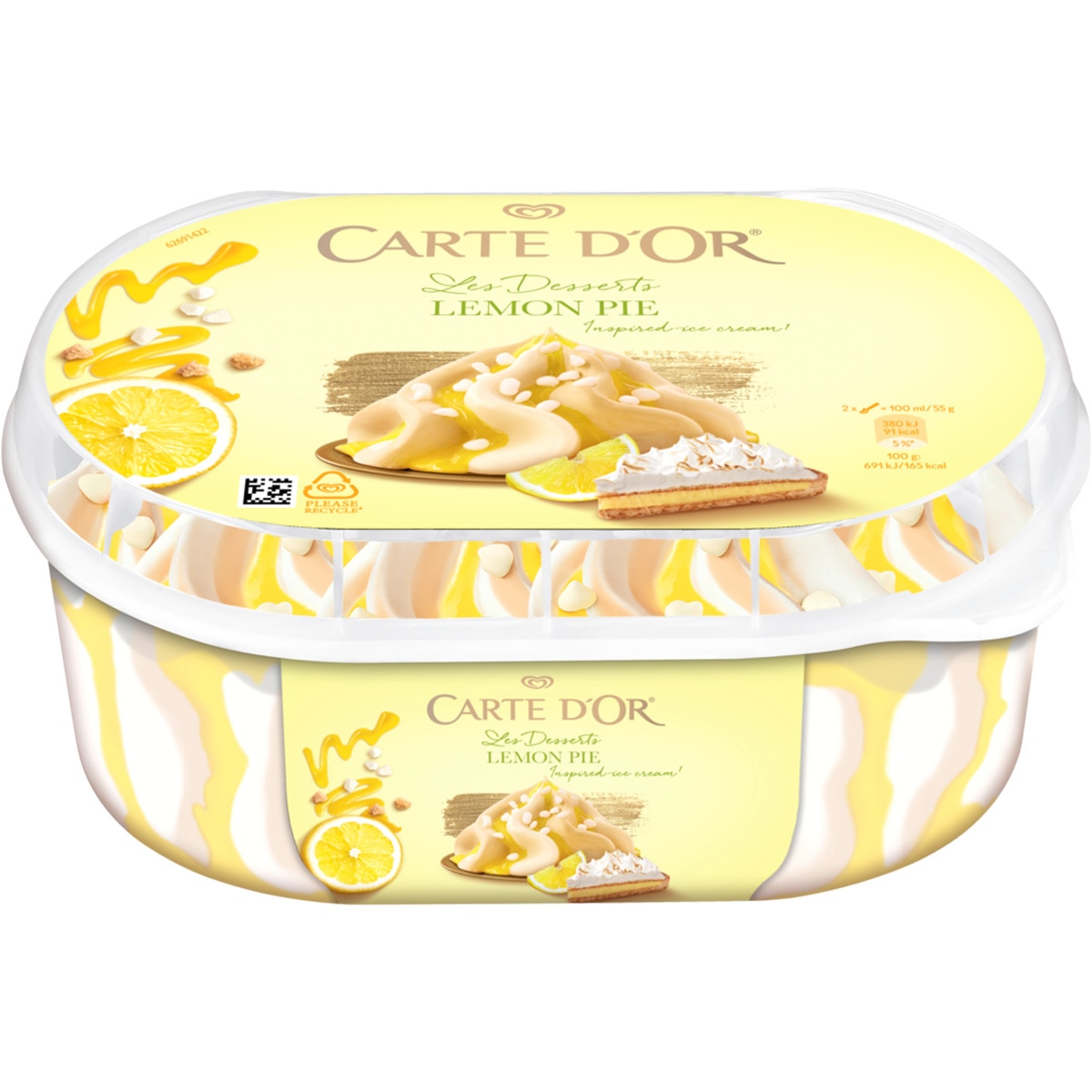 Gelado Lemon Pie Les Desserts embalagem 825 ml