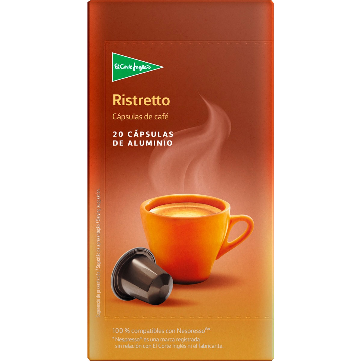 Café Ristretto Cápsula de Alumínio 20 unidades