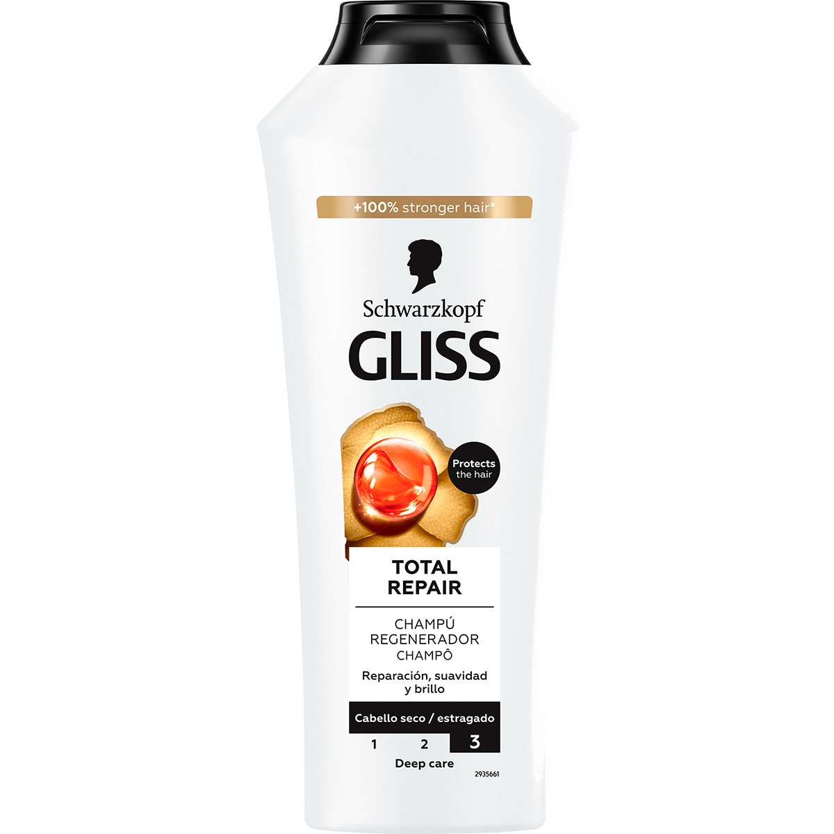 Champô Gliss Total Repair embalagem embalagem