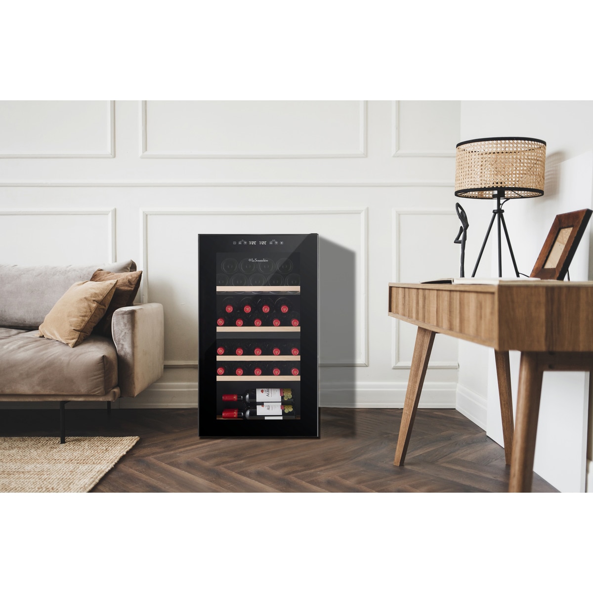 Vinoteca La Sommeliere para 32 botellas - SLS32DZBLACK Negro-4
