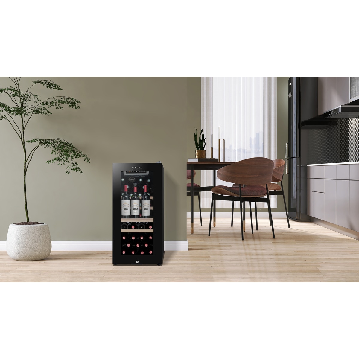 Vinoteca La Sommeliére para 38 botellas - LS38BLACK Negro-4