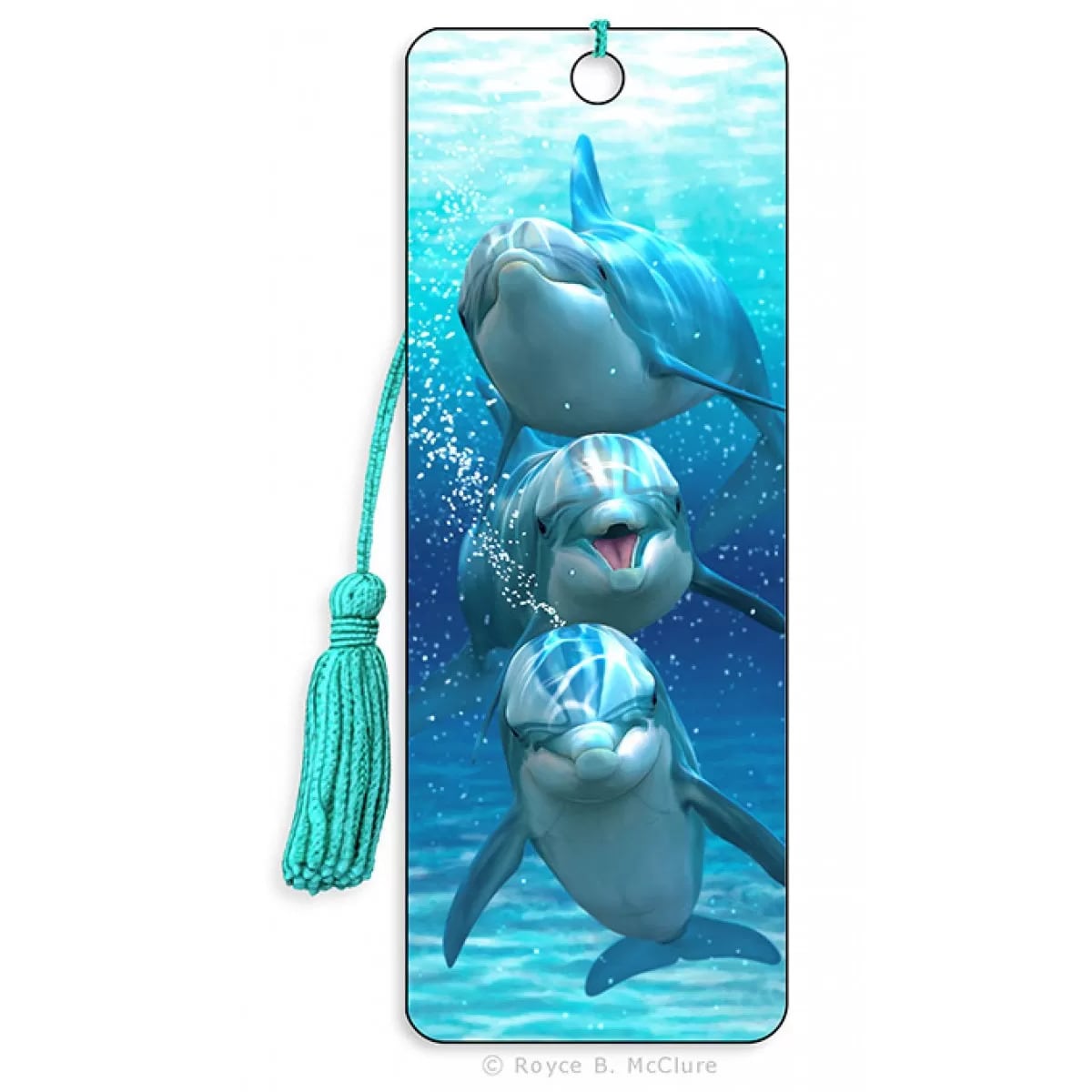 Marcador 3D com borla Trio de golfinhos Catwalk-669 Multicolor 1