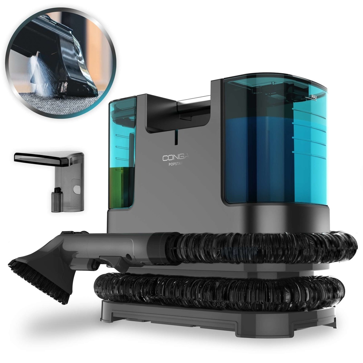 Aspirador sin bolsa Cecotec Conga Popstar 3000 Carpet Clean para sólidos y líquidos 4
