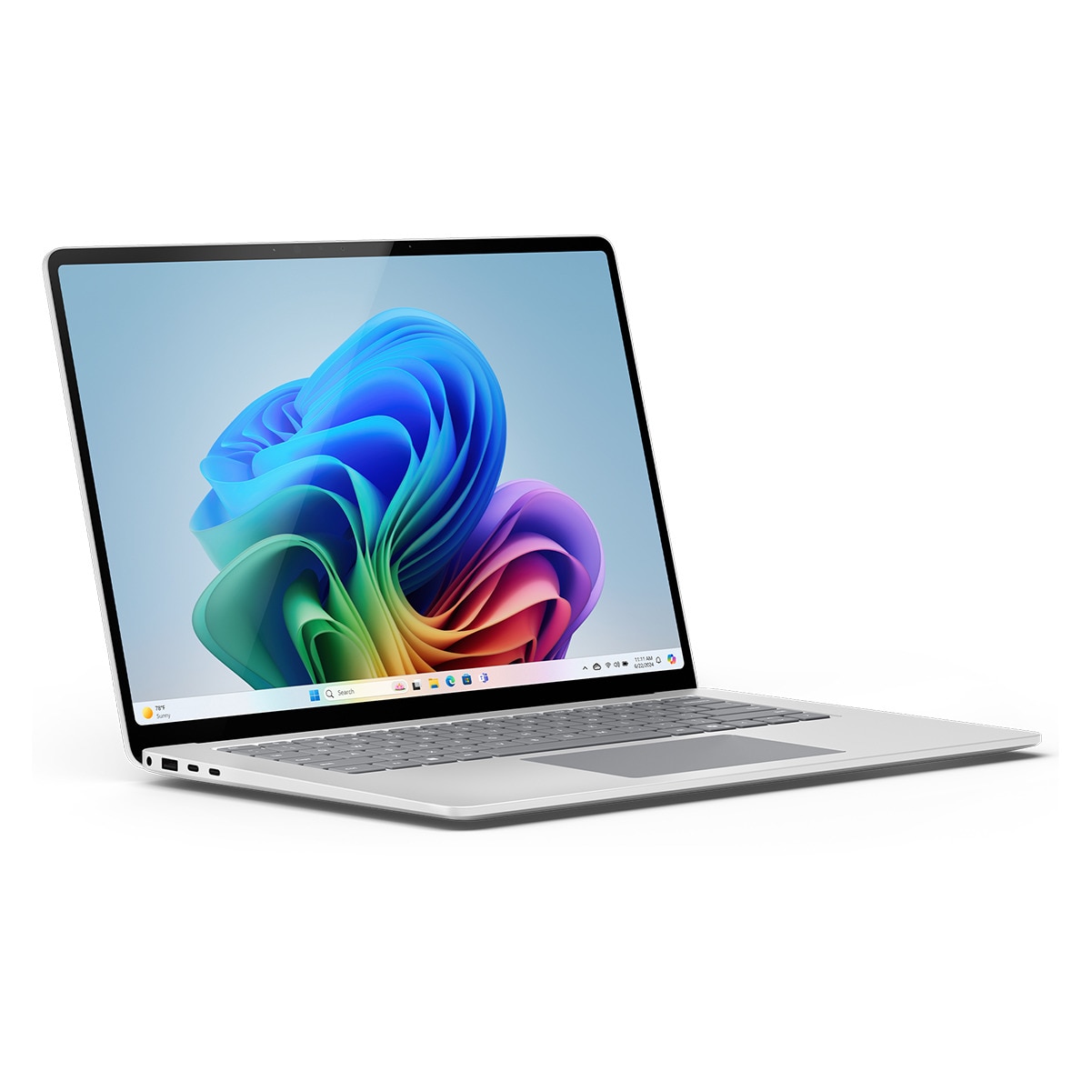 Microsoft Surface Laptop Copilot+PC, Snapdragon X Elite X1E-80-100, 16GB, 256GB SSD, 15", W11, Platino Platino-2