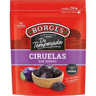 ciruelas sin hueso sin gluten bolsa 200 g - Borges