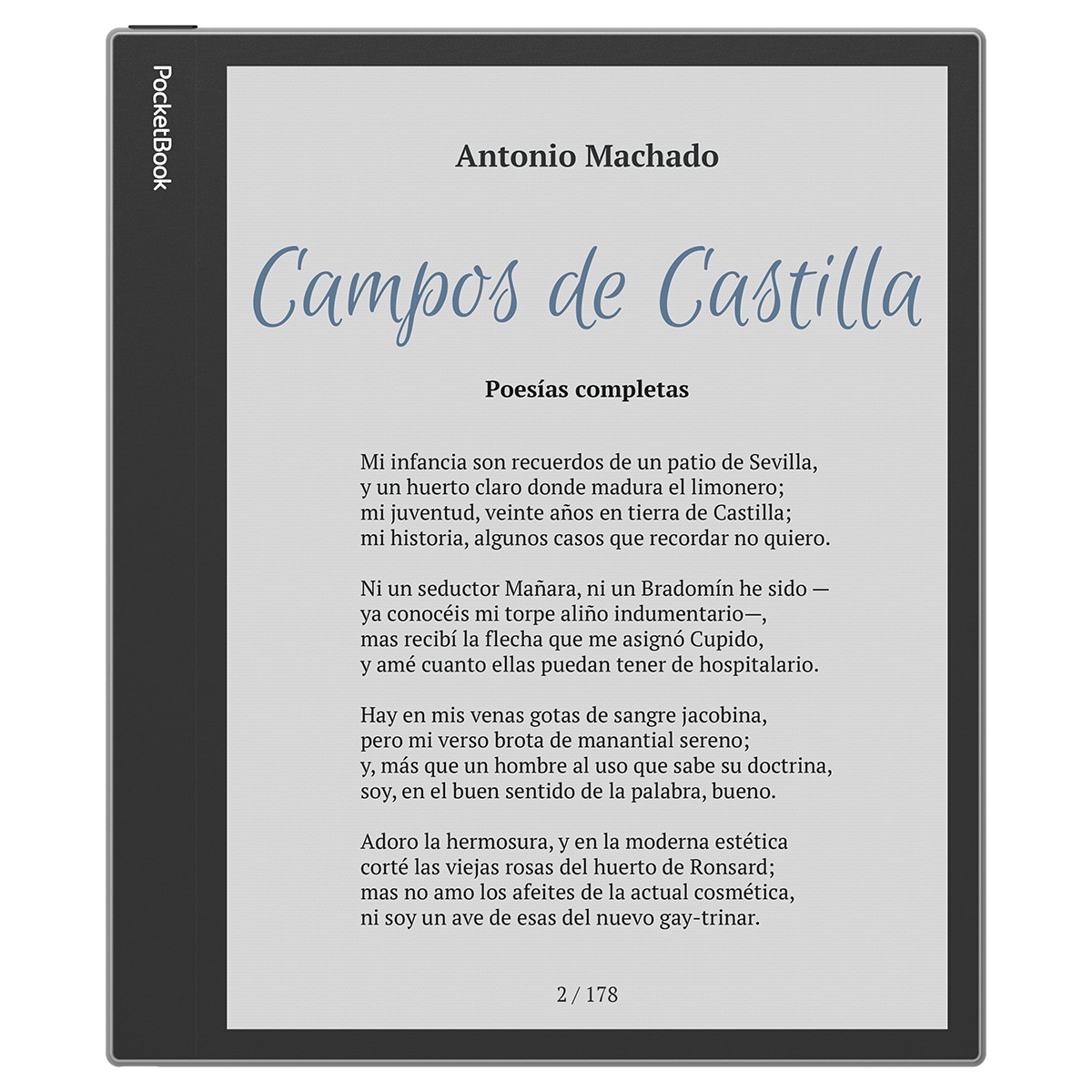 e-Reader PocketBook Inkpad Eo Mist Grey 10,3" E-Ink Kaleido 3, Android y cámara integrada Gris niebla-3