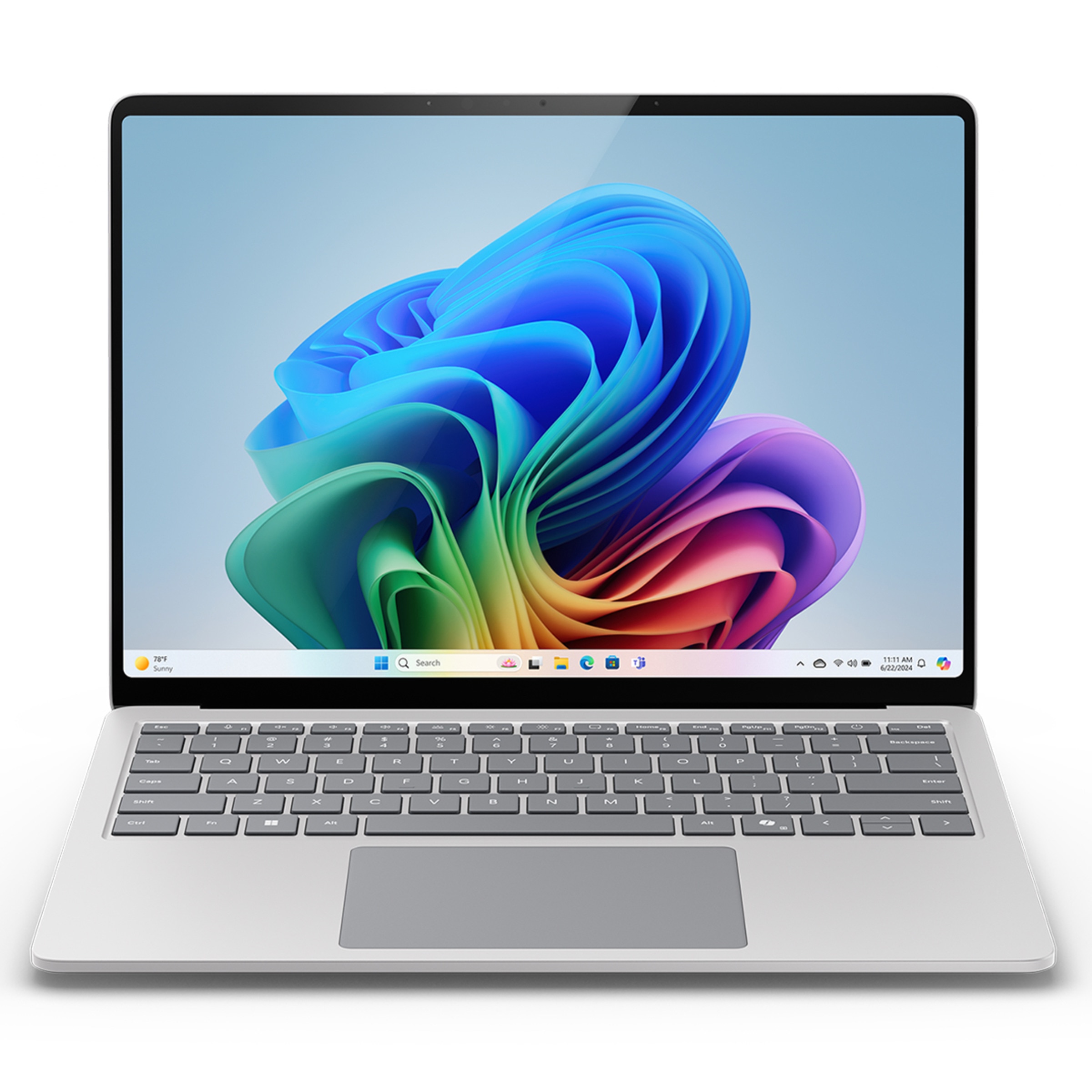 Microsoft Surface Laptop Copilot+PC, Snapdragon X Elite X1E-80-100, 16GB, 512GB SSD, 13,8", W11, Platino (Reacondicionado Grado A) Platino-1