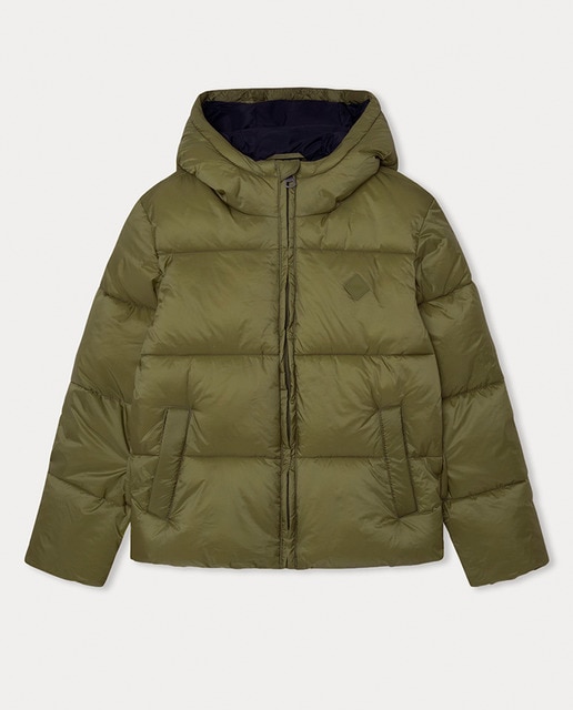 Imagen 0 de Abrigo acolchado de invierno con capucha y cierre cremallera