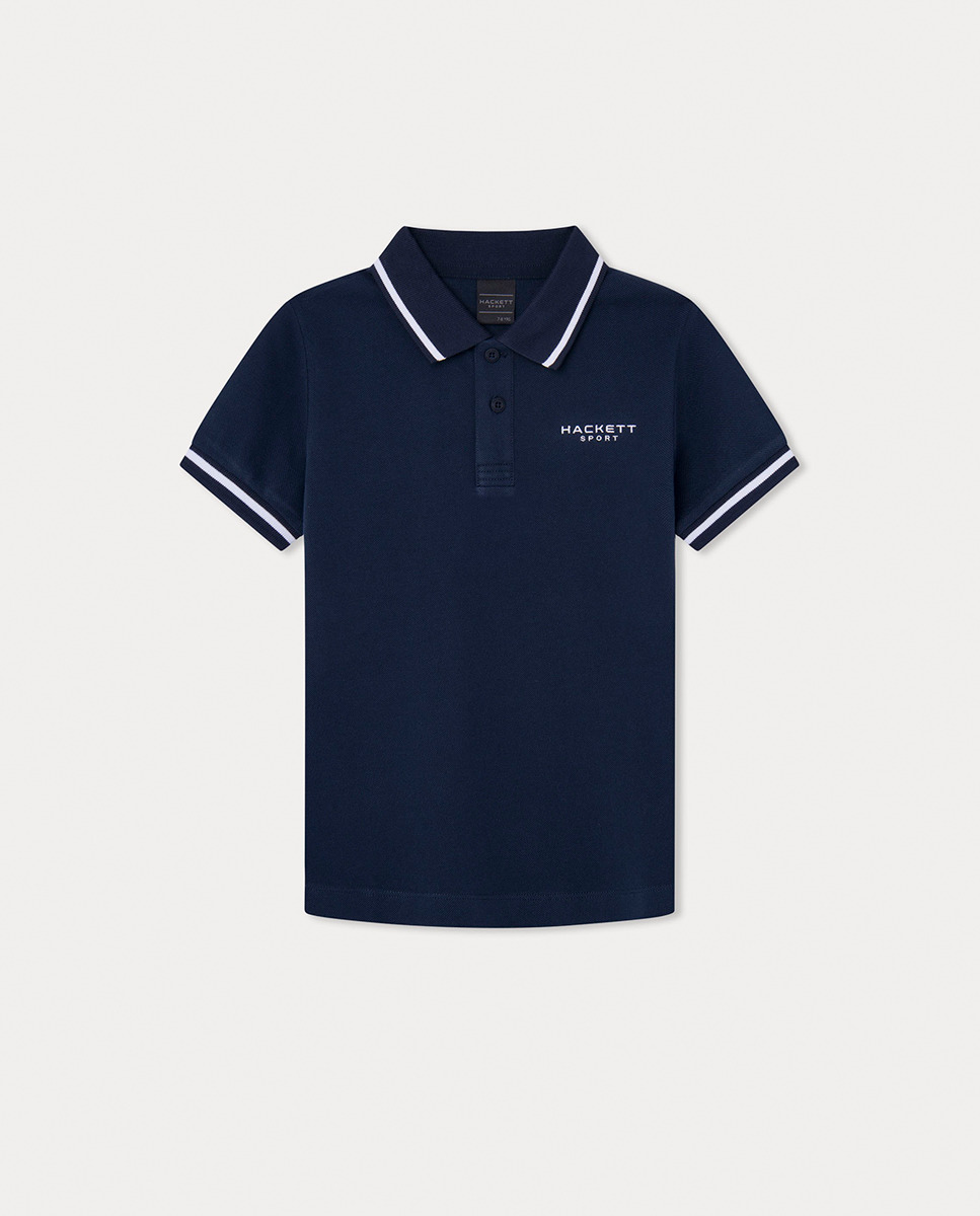 Pólo com manga curta Azul-marinho-1