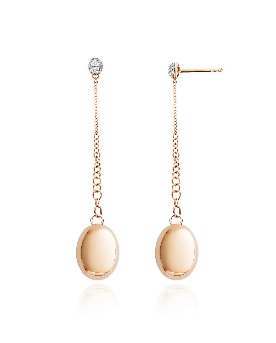 Brincos "candle" de ouro e diamantes 2
